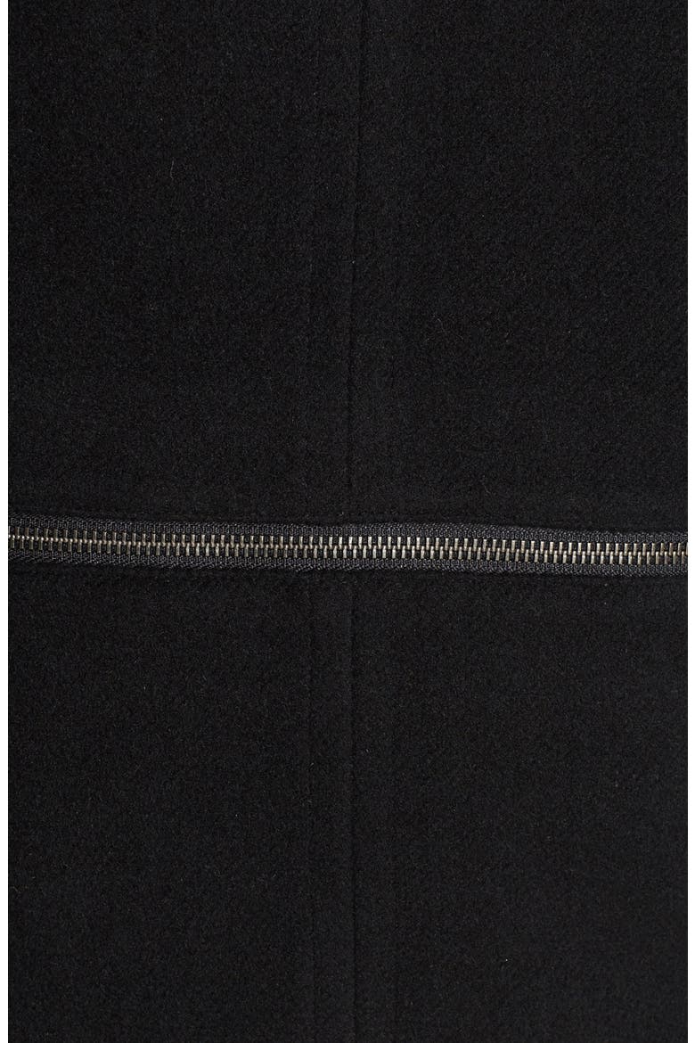 Convertible Zipper Coat, Alternate, color, BLACK