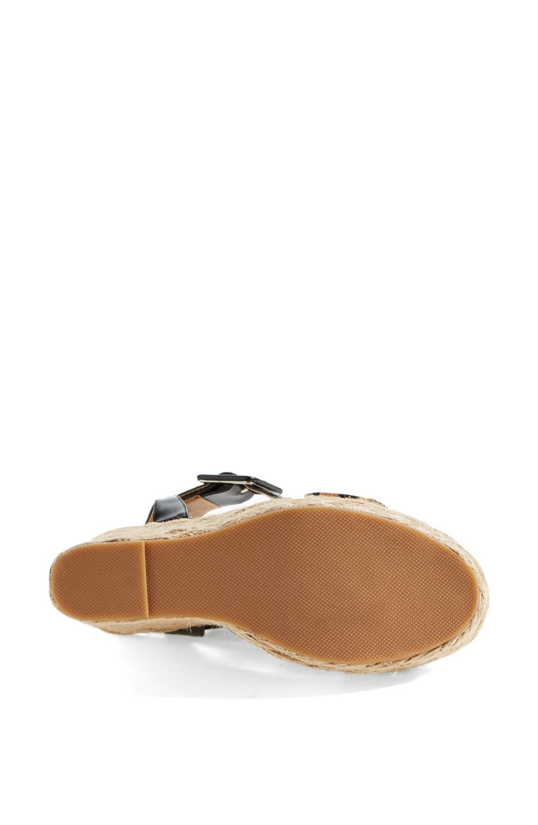 'Hamptin' Wedge, Alternate, color, BLACK/ LEOPARD