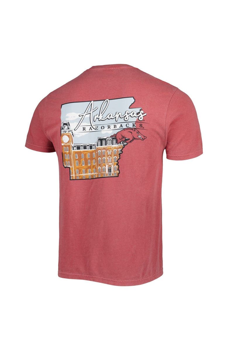 IMAGE ONE Men's Crimson Arkansas Razorbacks Hyperlocal T-Shirt, Alternate, color, Crimson