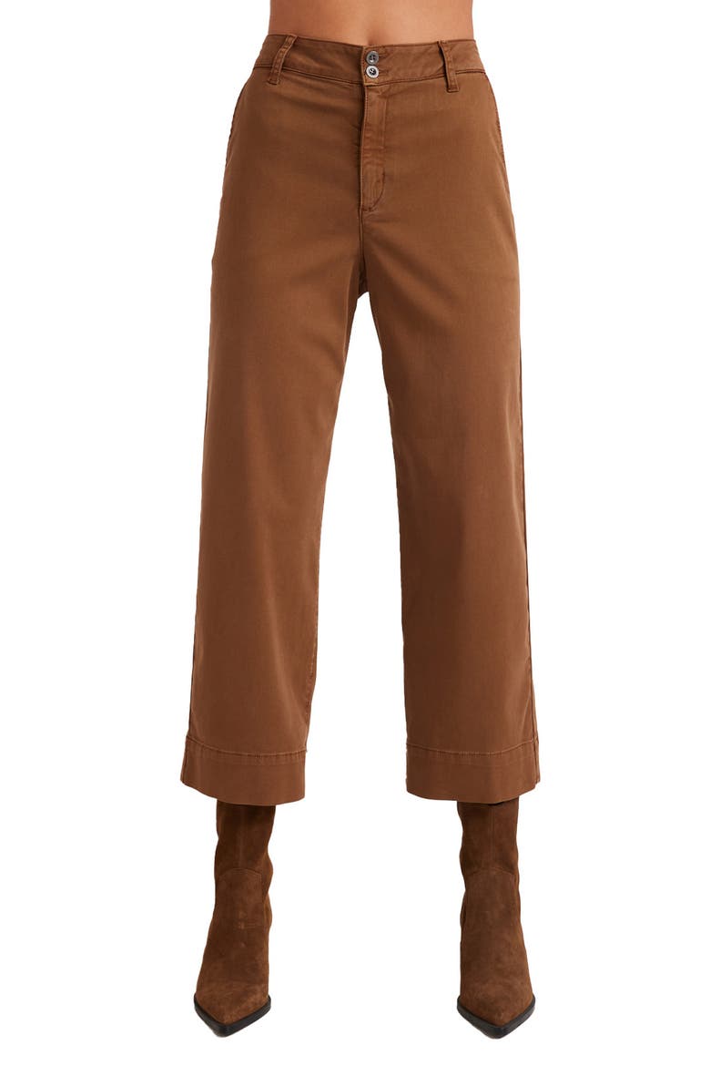 Sofia Wide Leg Crop Pant, Main, color, SPICED BROWN