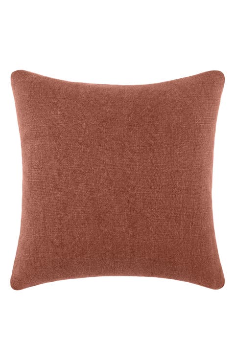 Stone Washed Cotton Throw Pillow