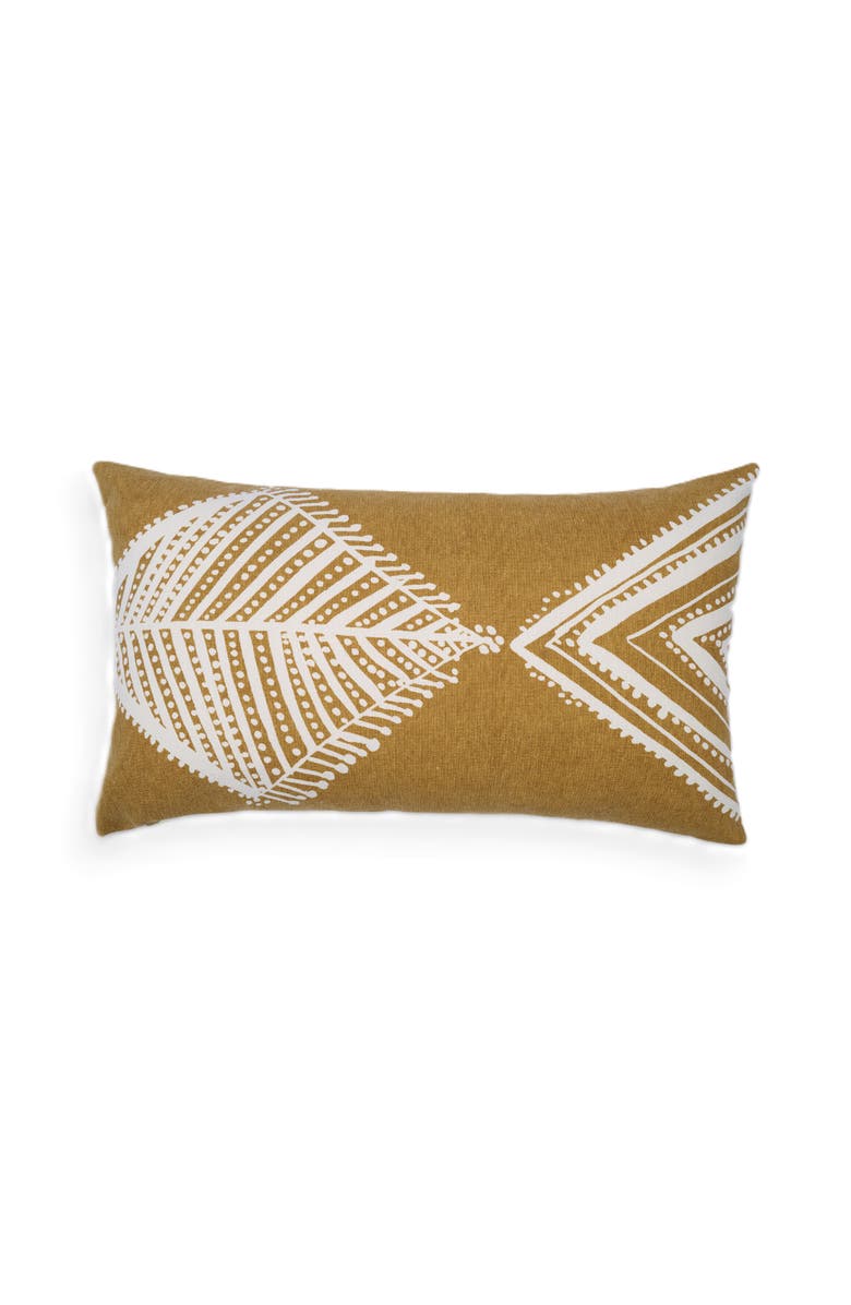 Naki & Ssam Oceanic elegance artisan print fish lumbar pillow cover, Alternate, color, 