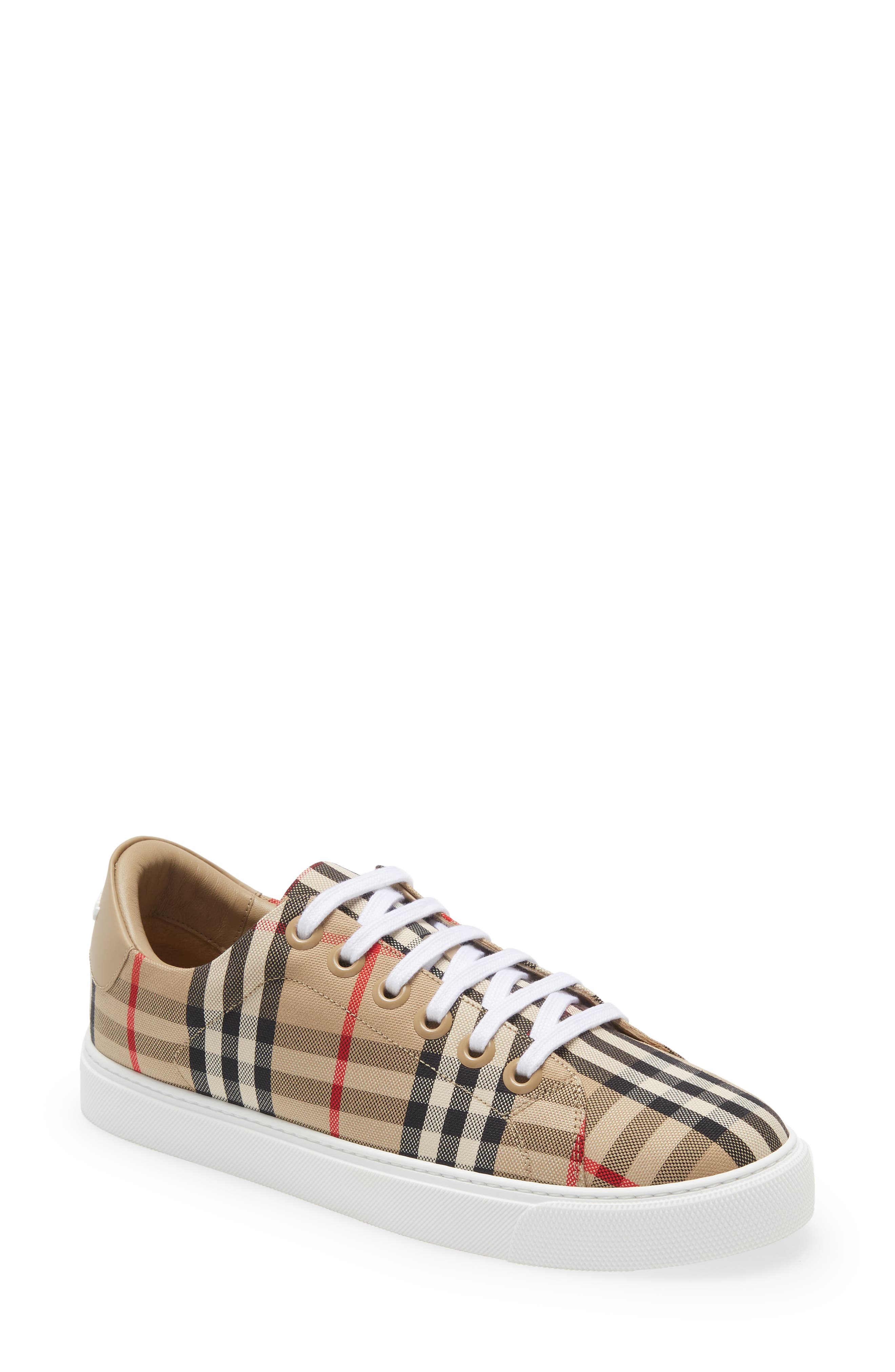 burberry tartan sneakers
