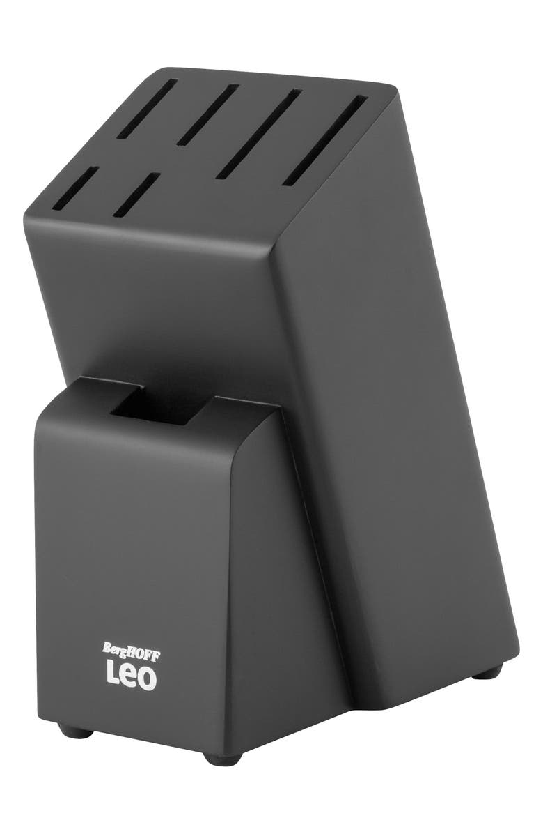 BergHOFF Leo 6-Piece Knife Block Set, Alternate, color, Black/ Silver