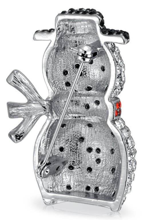 Bling Jewelry Snowman Pin In Metallic