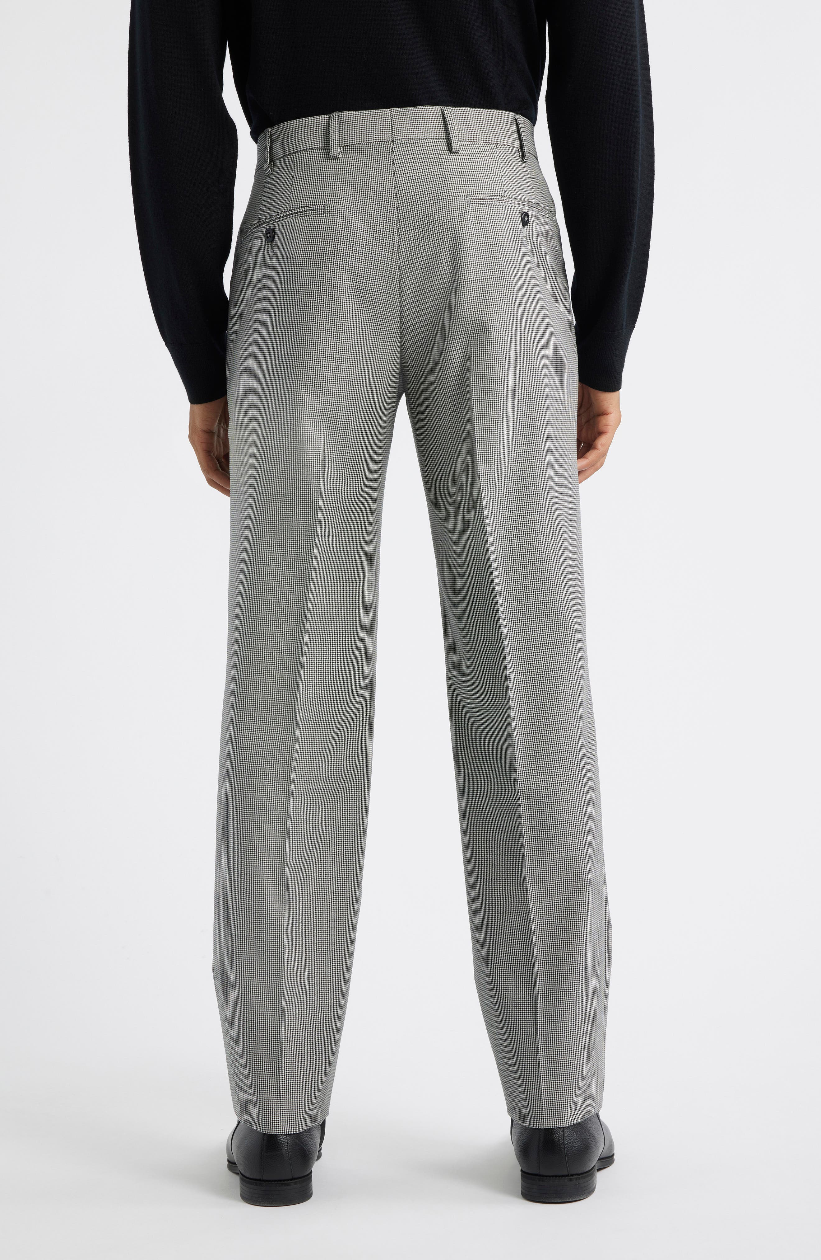 Devon Flat Front Wool Dress Pants - image 2