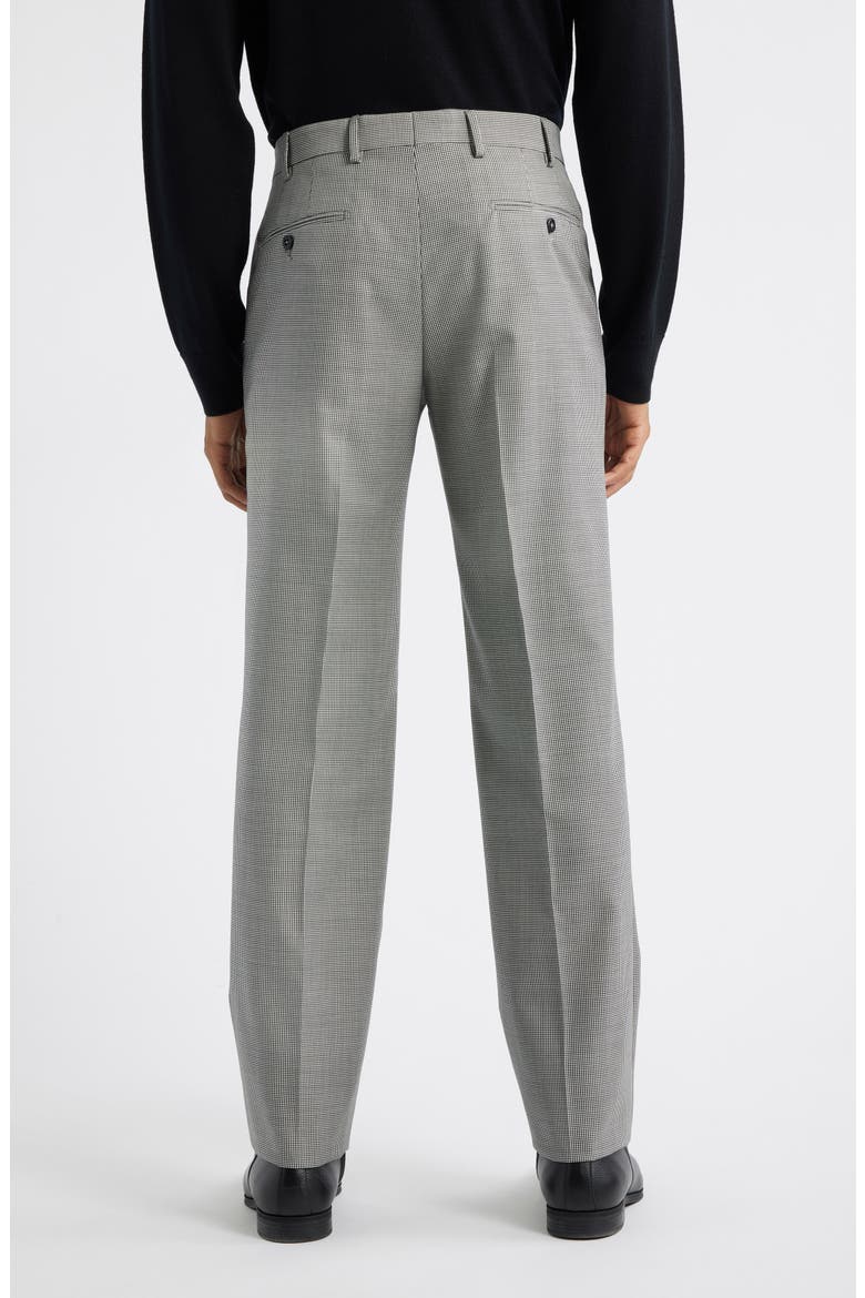 Devon Flat Front Wool Dress Pants, Alternate, color, BLACK