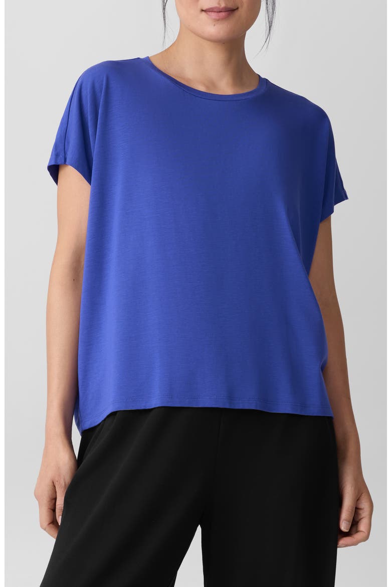 Crewneck Wedge Top, Main, color, ROYAL