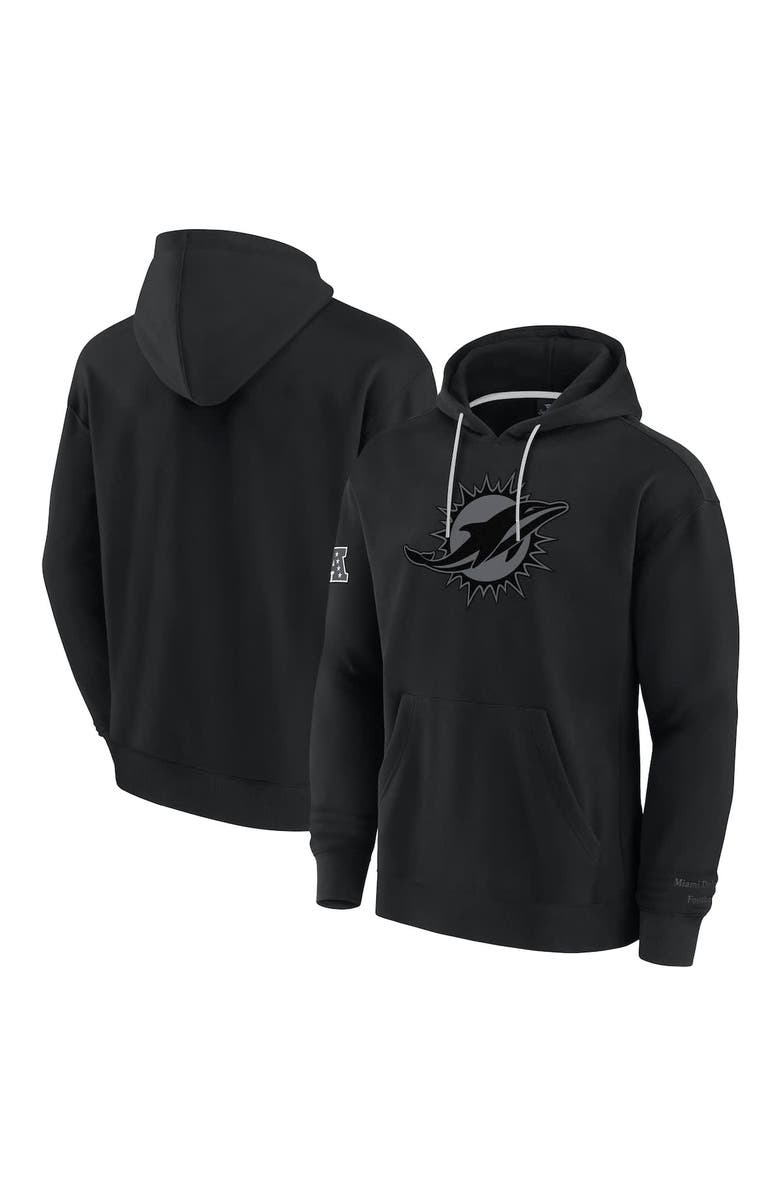 FANATICS Men's Fanatics Black Miami Dolphins Elements Pace Pullover Hoodie, Main, color,