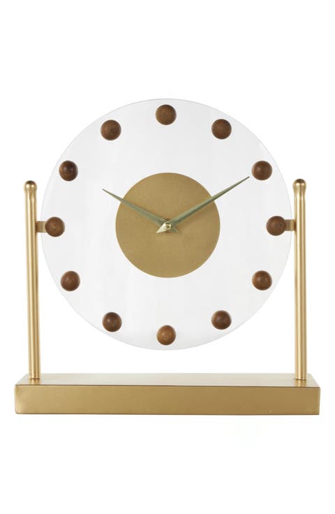 Modern Black Metal Clock