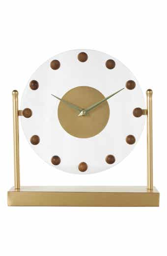 VIVIAN LUNE HOME Modern Black Metal Clock