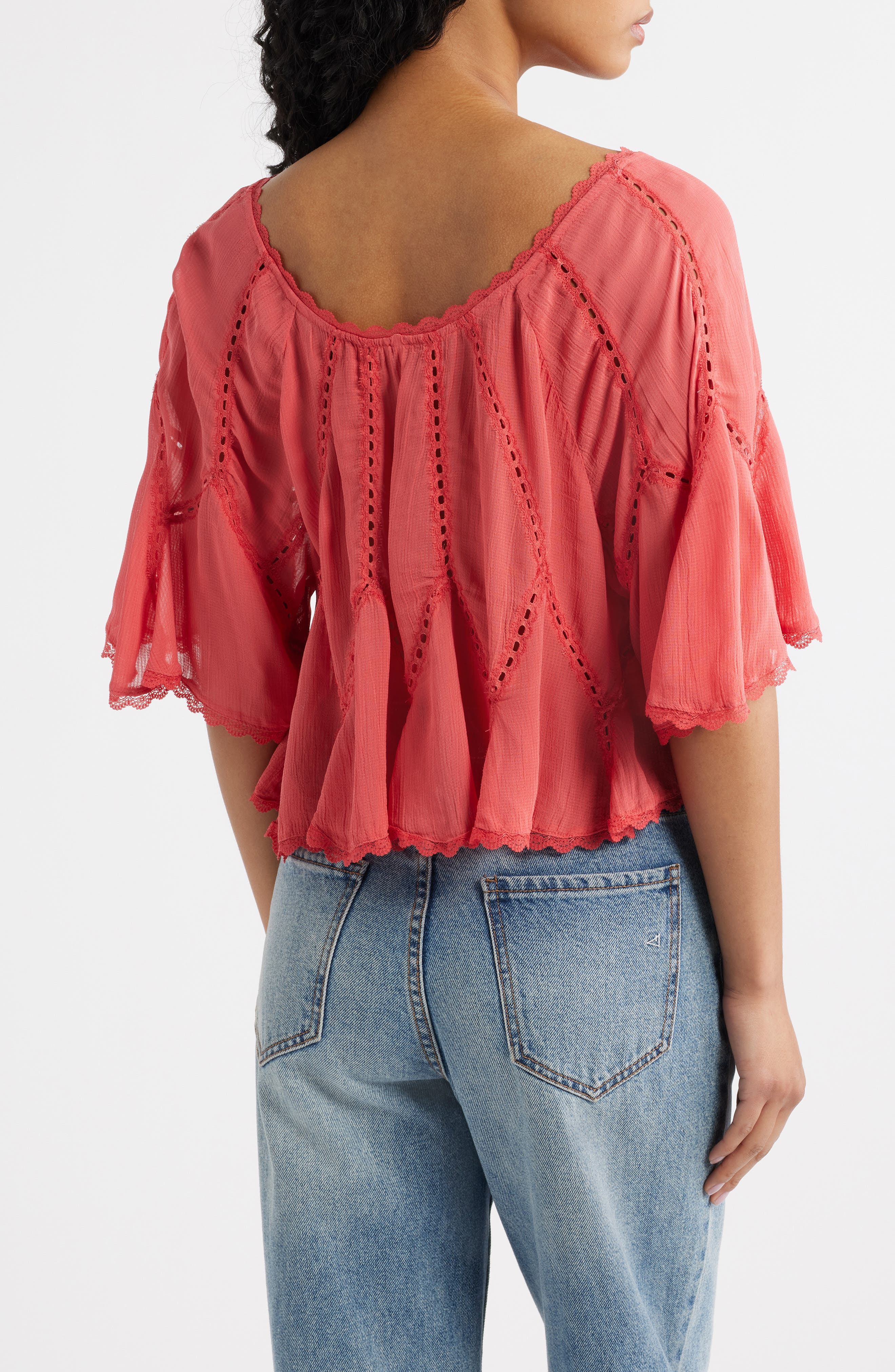 Michelle Lace Trim Top - image 2