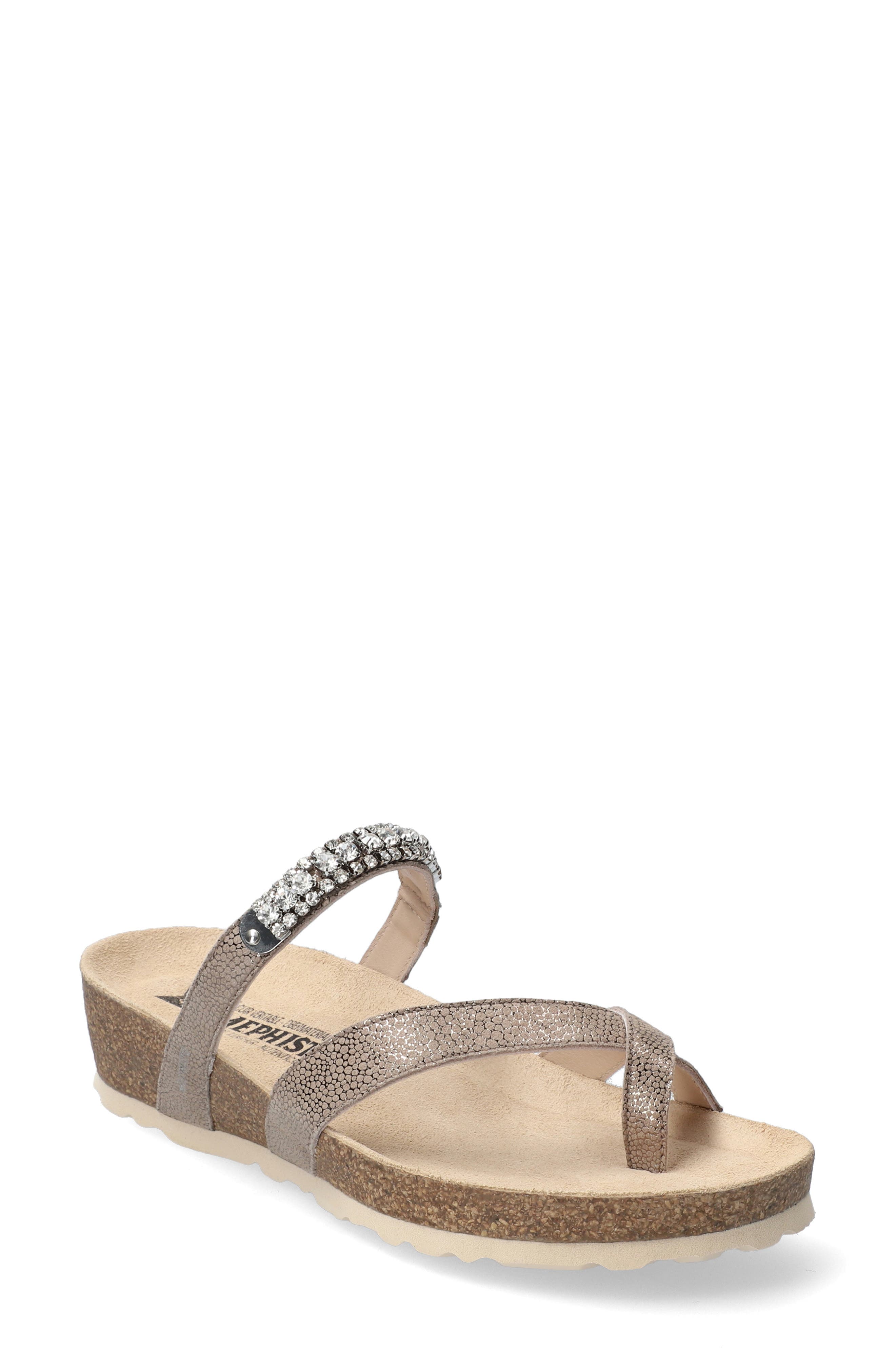 Mephisto Solaine Crystal Embellished Sandal, Main, color, 