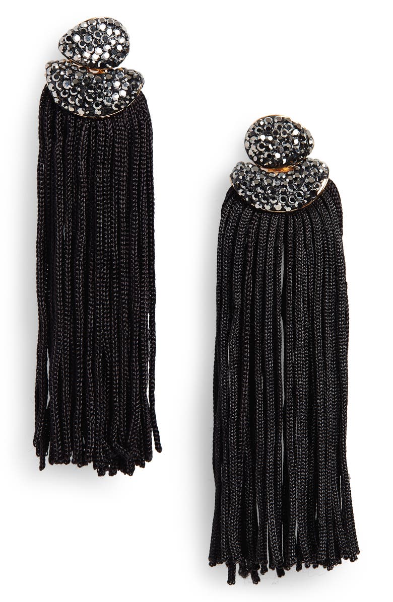 Panacea Luxe Top Fringe Drop Earrings, Main, color, 