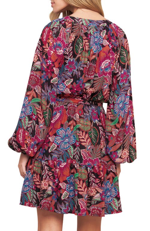 Flying Tomato Floral Bliss Woven Dress In Red Multicolor In Multi
