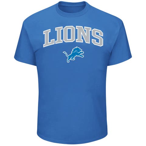 Men's Fanatics Blue Detroit Lions Big & Tall Arch Logo T-Shirt