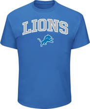 FANATICS Men's Fanatics Blue Detroit Lions Big & Tall Arch Logo T-Shirt