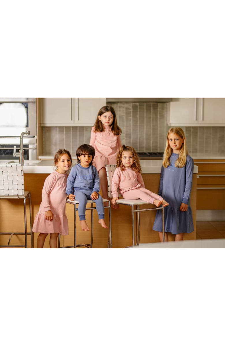 Pouf Girls Sweatsuit, Alternate, color, Pink