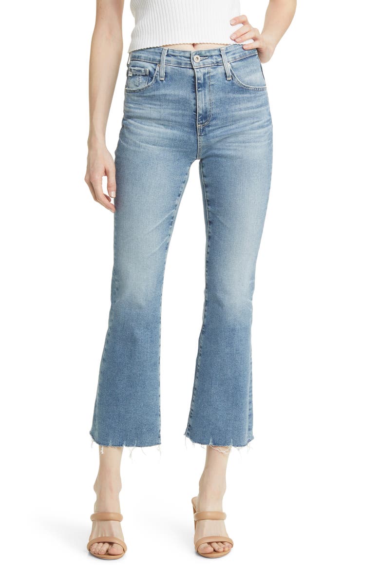 Farrah High Waist Crop Bootcut Jeans, Main, color, IMPACT