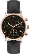 Ted Baker Cosmo Leather Strap Chronograph Watch, 40mm