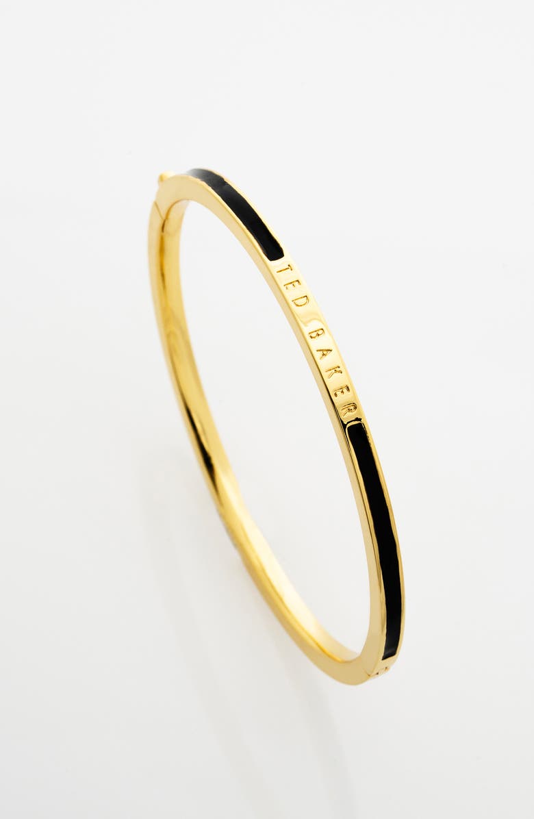 Ted Baker Rolo Classic Color Hinge Bracelet, Alternate, color, Gold/Black