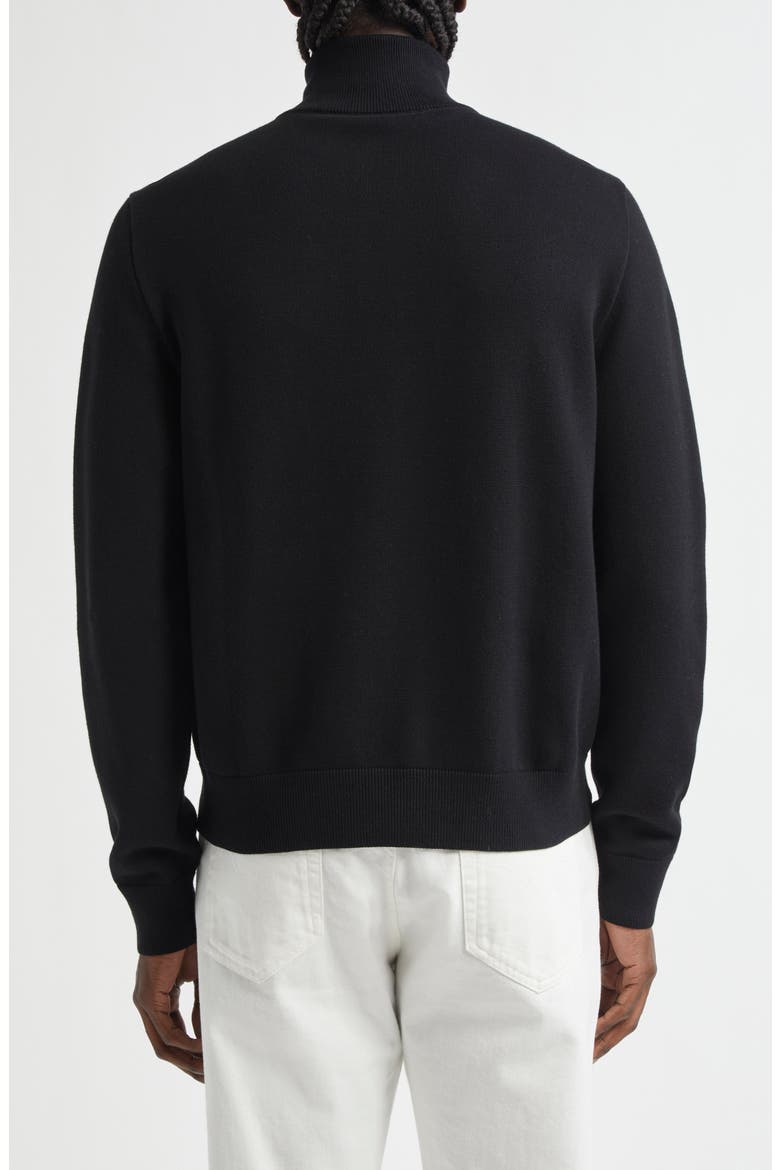 Medusa Biggie Cotton & Cashmere Blend Zip Cardigan, Alternate, color, BLACK