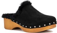 NEW YORK AND COMPANY Wynna Studded Faux Fur Lined Clog