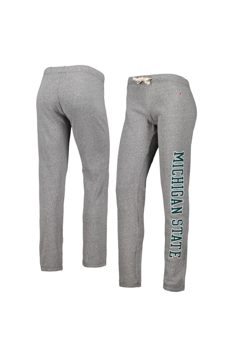 LEAGUE COLLEGIATE WEAR Women's League Collegiate Wear Heather Gray Michigan State Spartans Victory Springs Tri-Blend Jogger Pants, Main, color, Heather Gray