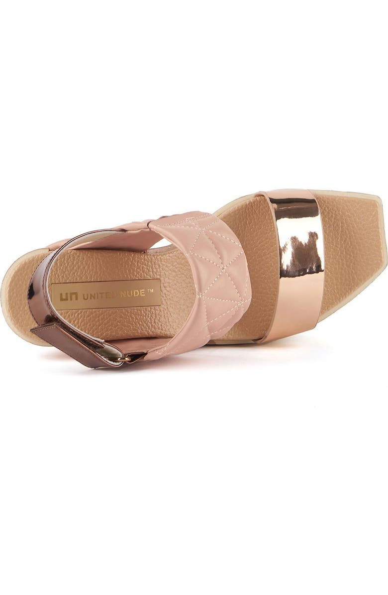 United Nude Delta Wedge Puffy, Alternate, color, Cameo Mix