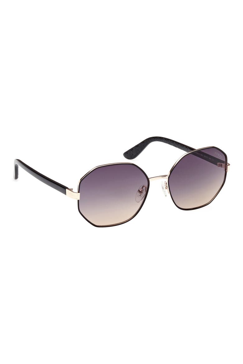 Geometric Sunglasses, Alternate, color, BLACK/ OTHER / GRADIENT SMOKE