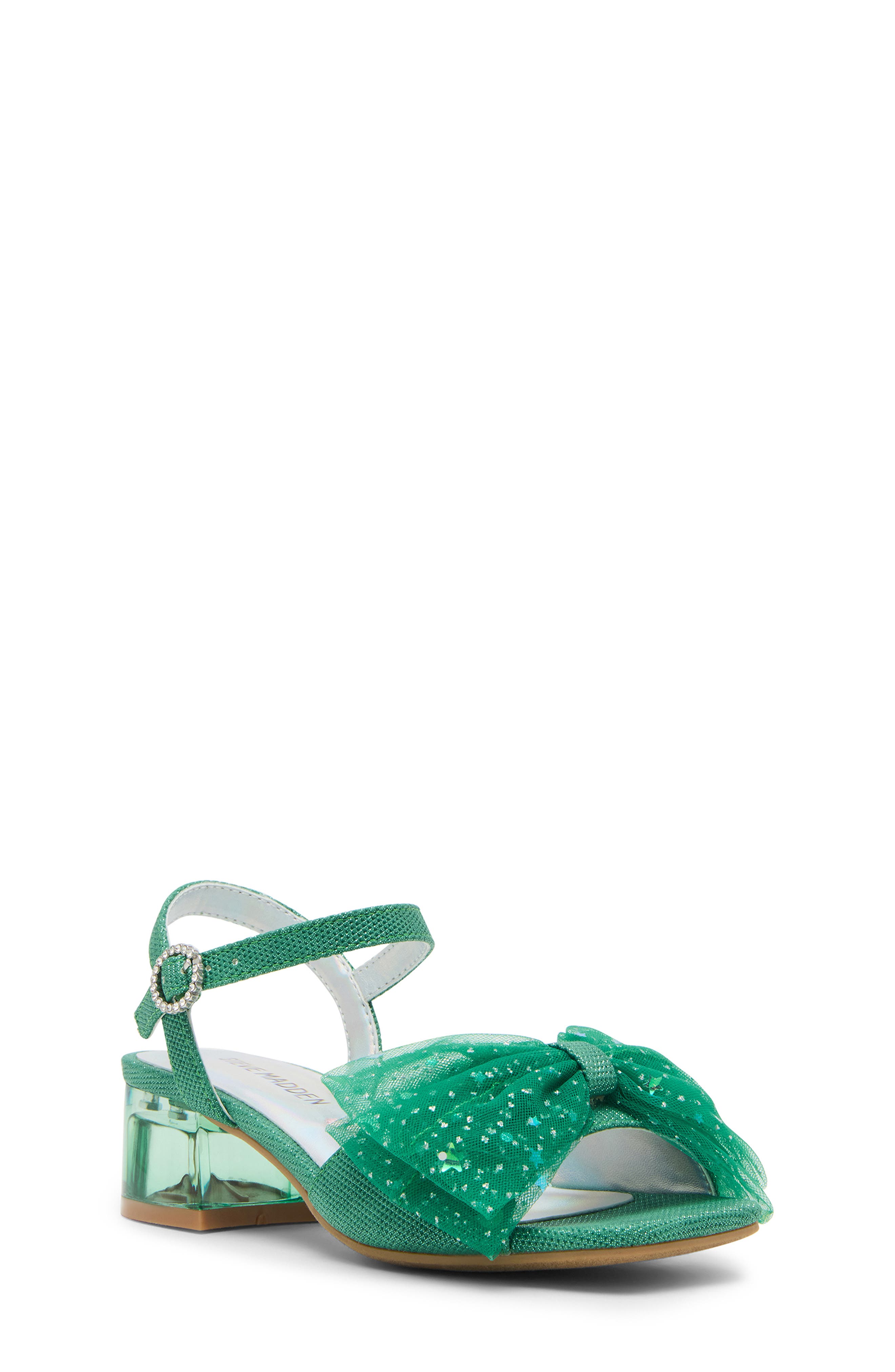 Steve Madden Kids
 Jtiara Ankle Strap Sandal, Main, color, Green