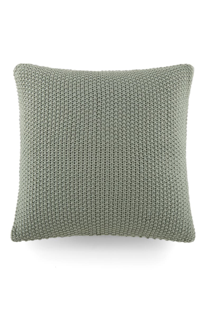 Acrylic Knit Throw Pillow, Main, color, EUCALYPTUS