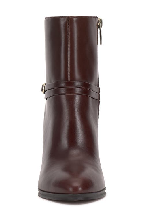 Vince Camuto Sybilla Double-strap Booties In Brown