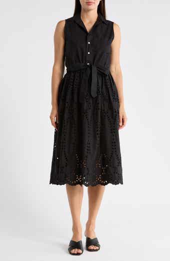 Frank & Eileen Sleeveless Cotton Eyelet Dress
