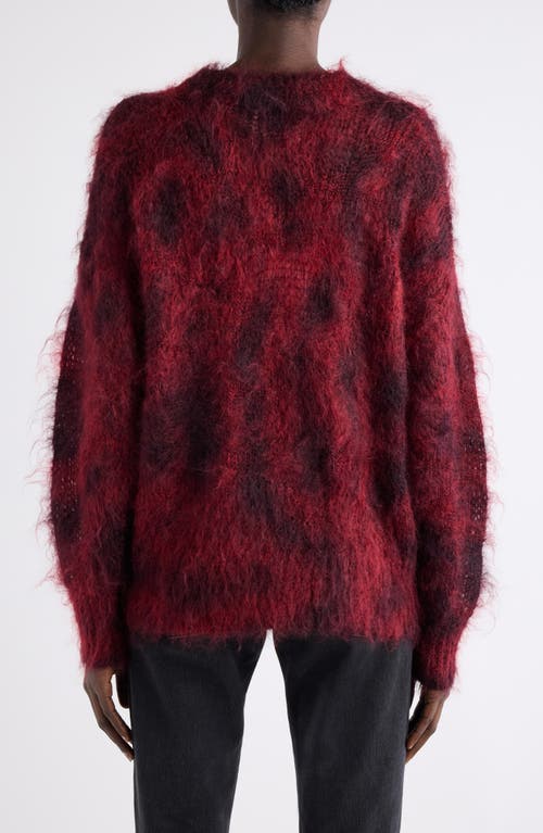 Isabel Marant Myriam Kid Mohair & Wool Sweater In Red