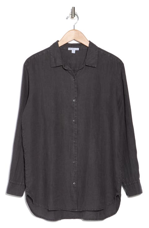 Lightweight Linen Button-Up Shirt