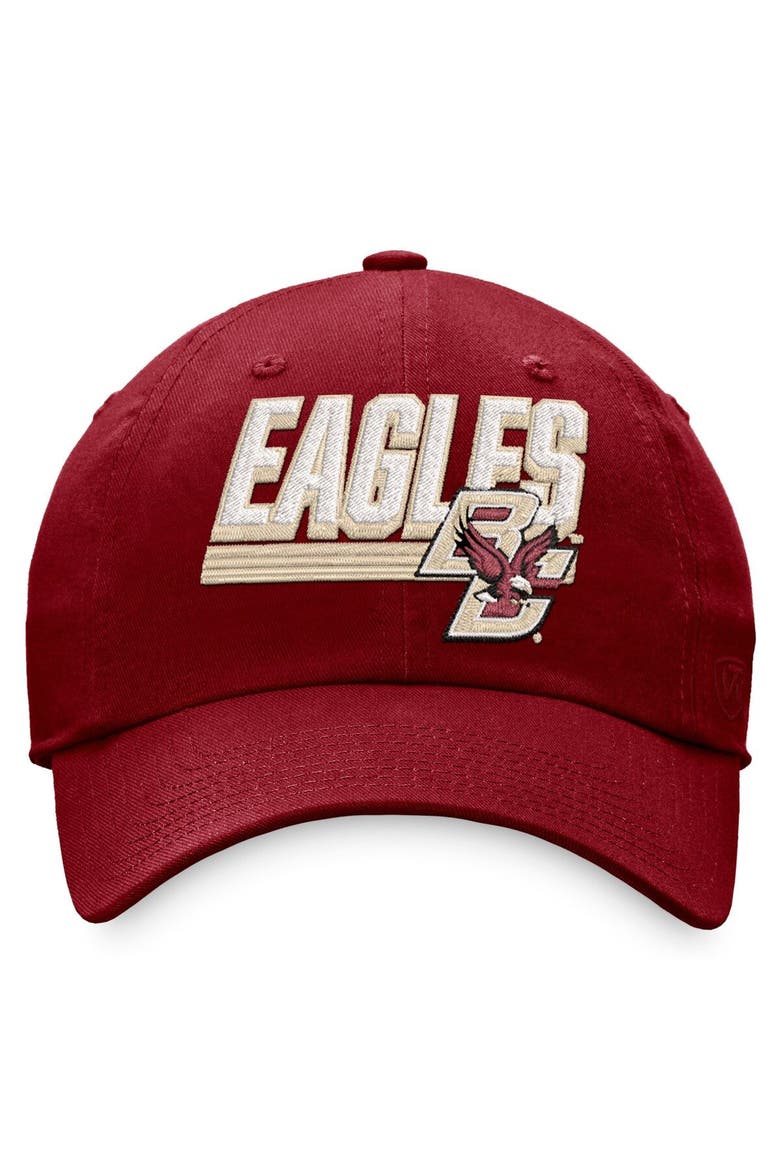 Men's Top of the World Maroon Boston College Eagles Slice Adjustable Hat, Alternate, color, Maroon