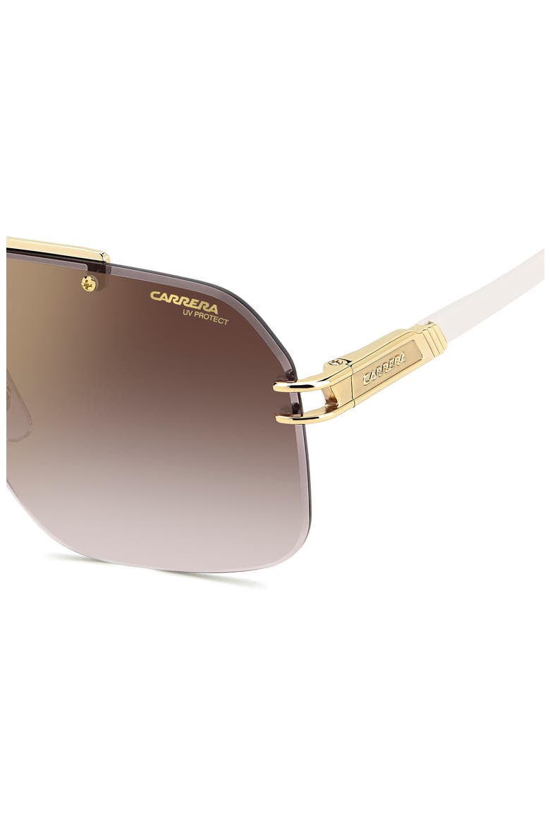 Carrera 63mm Oversize Gradient Square Sunglasses, Alternate, color, GOLD IVORY / GOLD BURGUNDY