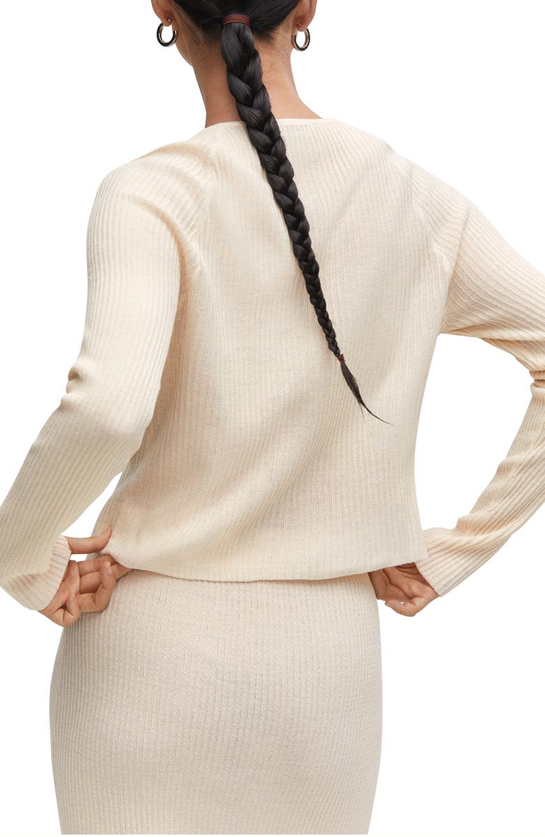 MANGO Rib Cardigan, Alternate, color,