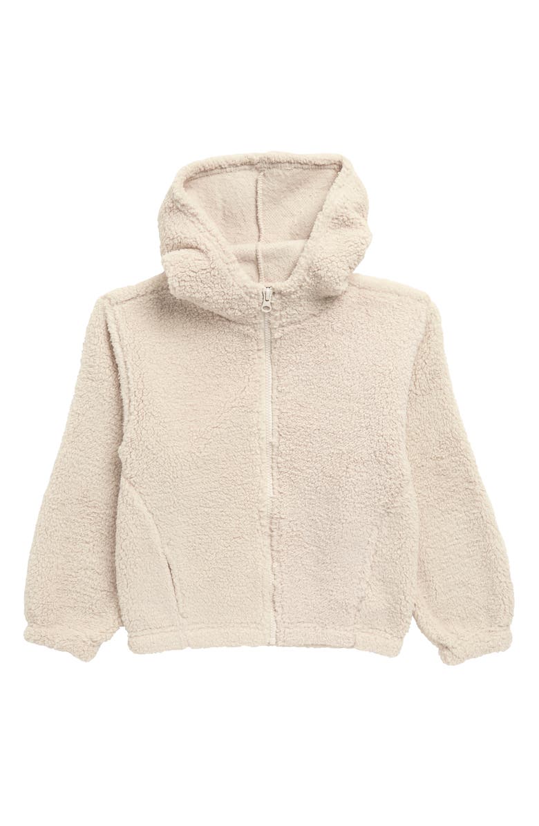 Z by Zella Girl Kids' Beary Faux Fur Jacket, Main, color, 