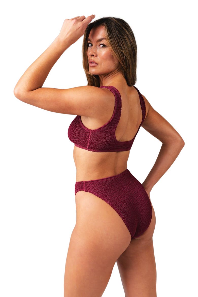 Oceana Scoop Top, Alternate, color, Sangria