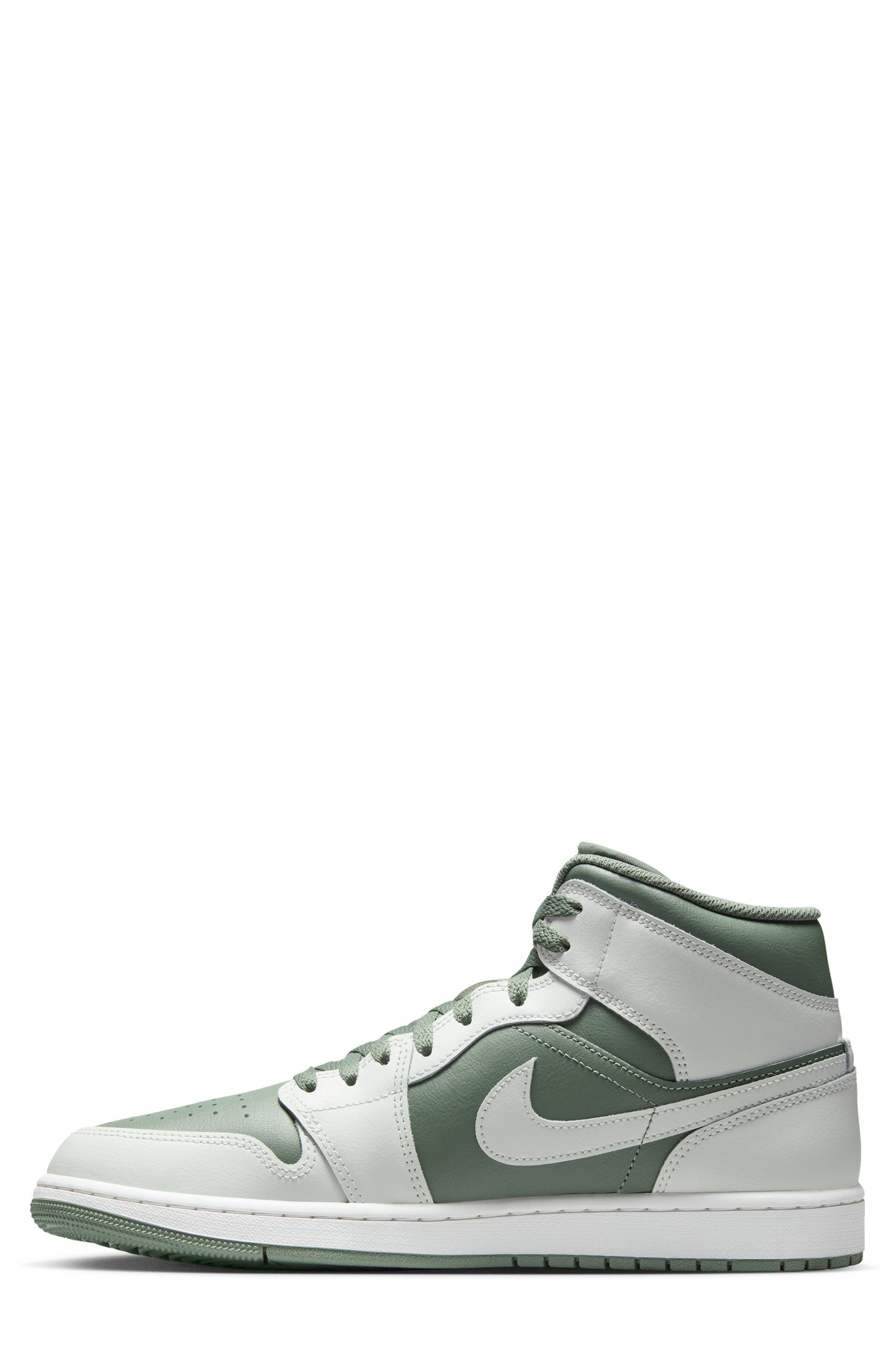 Jordan Air Jordan 1 Mid Basketball Sneaker, Alternate, color, Summit White/ Vintage Lichen