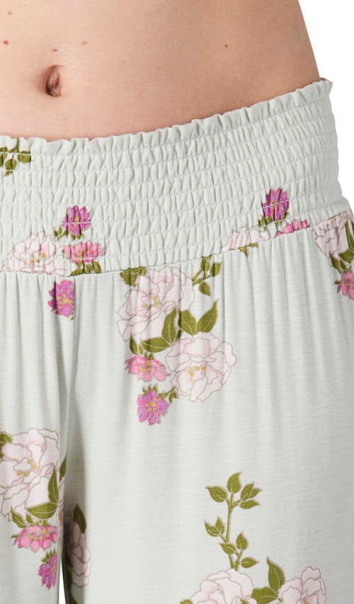 Everly Grey Maternity Joy Tank & Pants /nursing Pajama Set In White