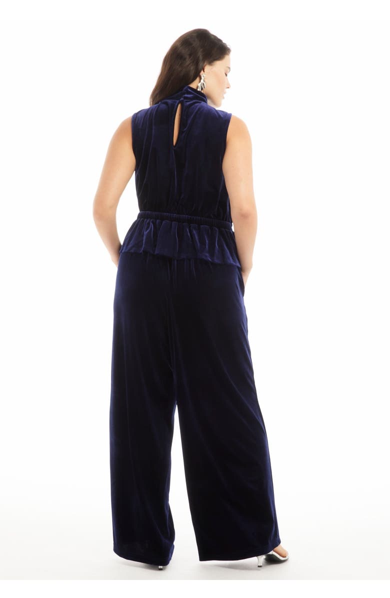 June + Vie Velvet Wide-Leg Pants, Alternate, color, Inkling