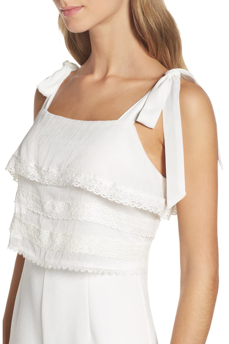 Popover Culotte Jumpsuit, Alternate, color, WHITE