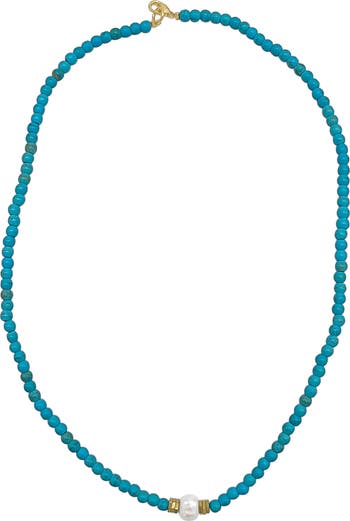 14K Gold Plated Beaded Necklace