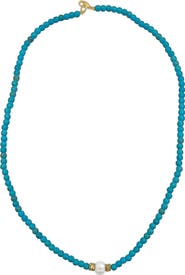 Adornia 14K Gold Plated Beaded Necklace