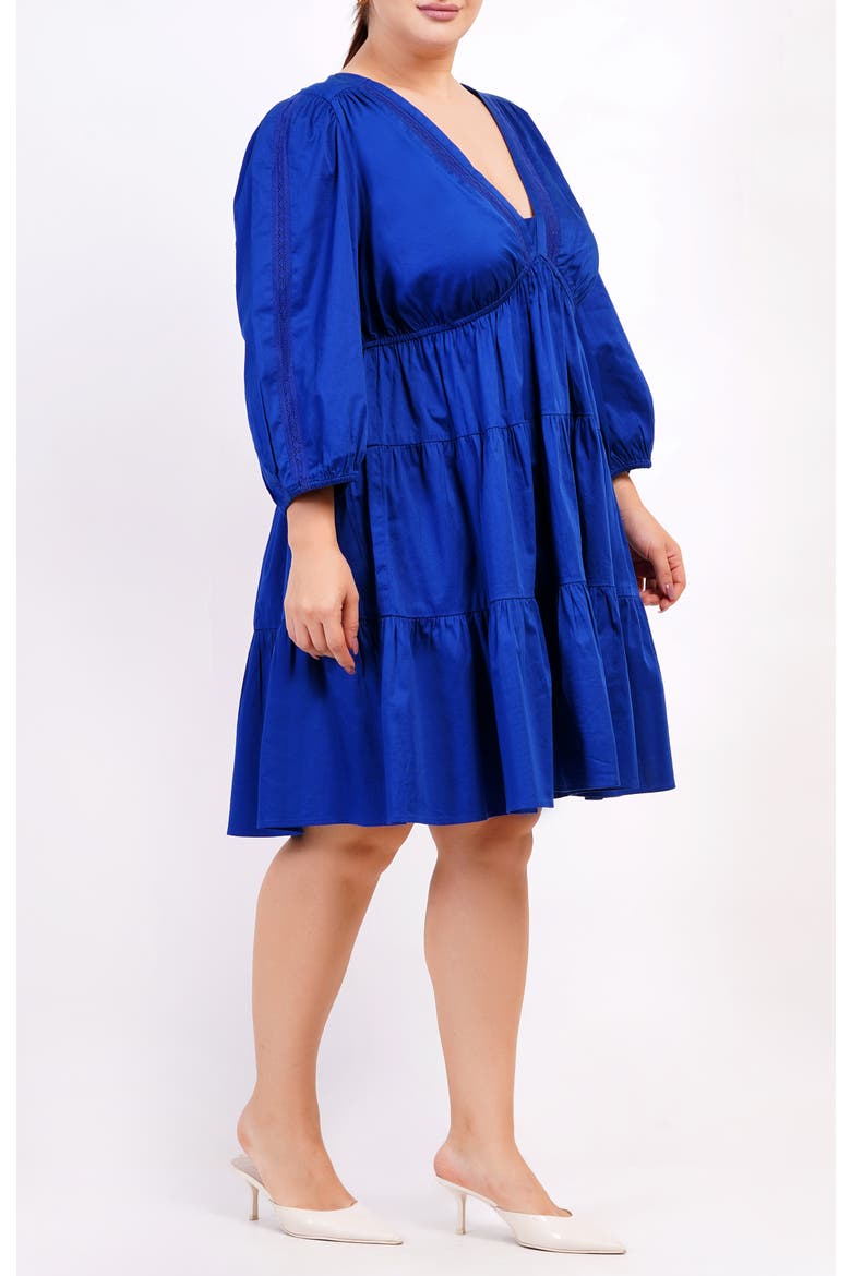 Zariah Empire Waist Mini Dress, Alternate, color, Mazarine Blue