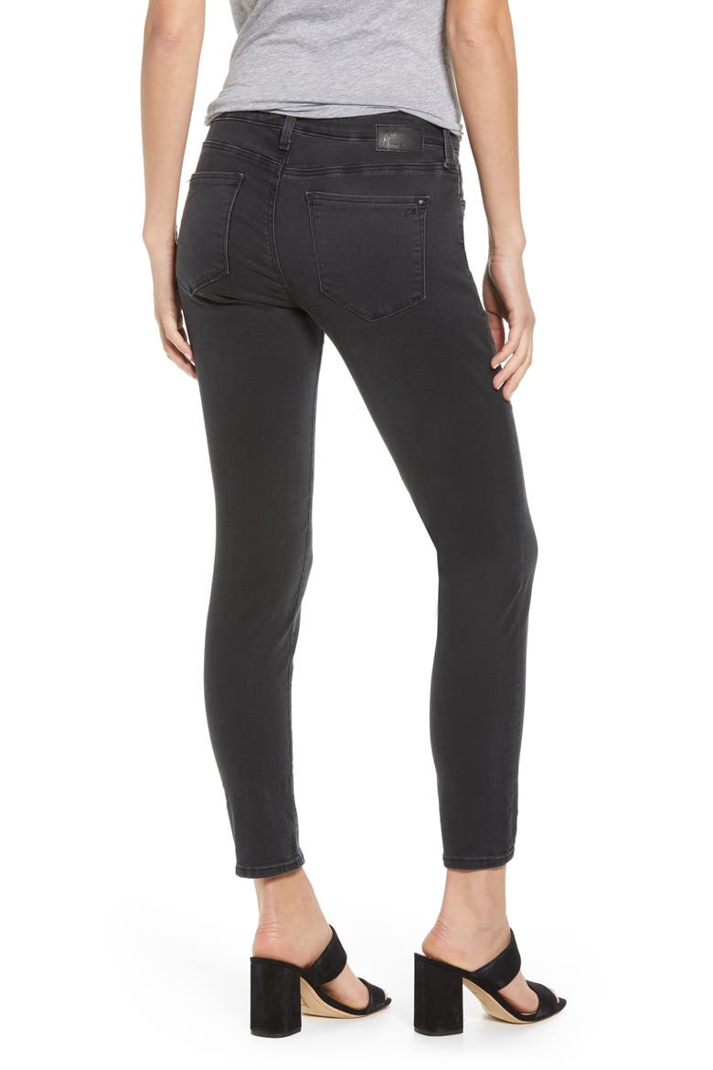 Alexa Mid Rise Skinny Jeans, Alternate, color, DARK SMOKE SUPERSOFT