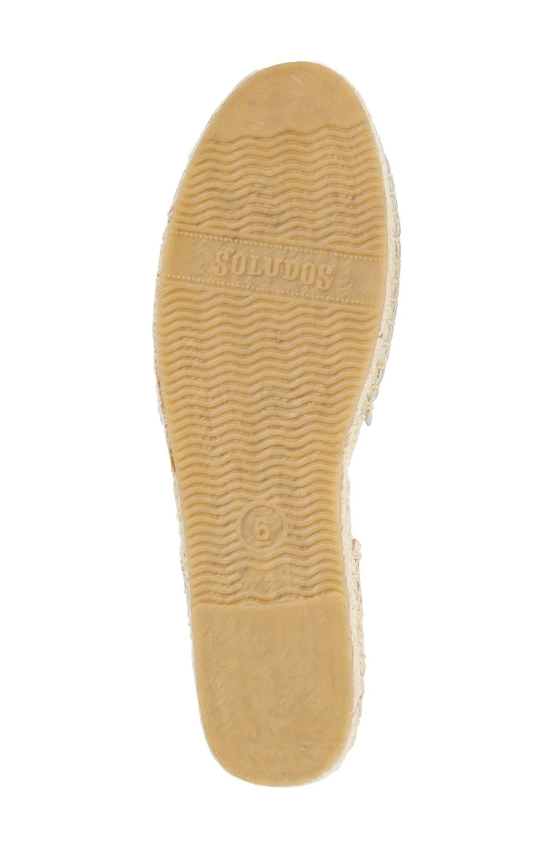 Espadrille Sandal, Alternate, color, WHITE